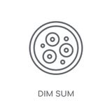 Dim sum linear icon. Modern outline Dim sum logo concept on whit vector illustration Dim sum linear icon. Modern outline Dim sum logo concept on whit vector illustration