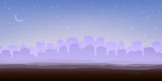 dimmig morgonpanorama för stad royaltyfri illustrationer dimmig morgonpanorama för stad royaltyfri illustrationer