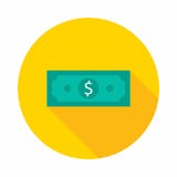 Dinero, dólar, finanzas, negocio, vector, icono plano, ejemplo del dinero de la riqueza y condición stock de ilustración Dinero, dólar, finanzas, negocio, vector, icono plano, ejemplo del dinero de la riqueza y condición stock de ilustración