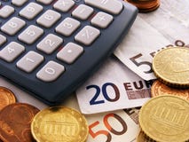 Dinero y calculadora euro Dinero y calculadora euro