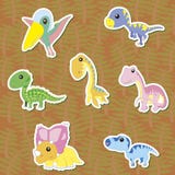 Dino-02 vektor illustrationer Dino-02 vektor illustrationer