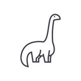 Dinosaur,diplodocus vector line icon, sign, illustration on background, editable strokes stock illustration Dinosaur,diplodocus vector line icon, sign, illustration on background, editable strokes stock illustration