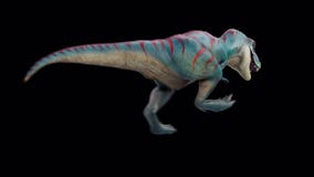 Animated Tyrannosaurus Rex Dinosaur Running Loop - Download Free