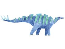 Dinosaure d'aquarelle Illustration Wuehosaurus pour des enfants illustration stock Dinosaure d'aquarelle Illustration Wuehosaurus pour des enfants illustration stock