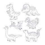 Dinosaures et usines préhistoriques Placez de l'illustration de vecteur dans le style de griffonnage et de bande dessinée illustration libre de droits Dinosaures et usines préhistoriques Placez de l'illustration de vecteur dans le style de griffonnage et de bande dessinée illustration libre de droits