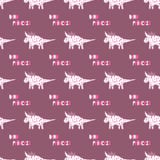 Dinosaurios lindos con el modelo inconsútil de las coronas en el fondo oscuro Textura de Dino del vector para los niños Diseño pa ilustración del vector Dinosaurios lindos con el modelo inconsútil de las coronas en el fondo oscuro Textura de Dino del vector para los niños Diseño pa ilustración del vector