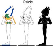 Dios egipcio antiguo - Osiris ilustración del vector Dios egipcio antiguo - Osiris ilustración del vector