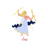 Dios griego olímpico supremo de Zeus, ejemplo del vector del personaje de dibujos animados de los mitos de Grecia antigua en un f libre illustration Dios griego olímpico supremo de Zeus, ejemplo del vector del personaje de dibujos animados de los mitos de Grecia antigua en un f libre illustration