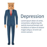 Dipression pojęcia wektor ilustracji Dipression pojęcia wektor ilustracji