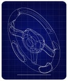 direção do modelo 3d em um azul ilustração do vetor direção do modelo 3d em um azul ilustração do vetor