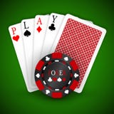 Dirigez l'illustration sur un thème de casino avec jouer des puces et des cartes de playig sur le fond foncé Éléments de jeu de c illustration de vecteur Dirigez l'illustration sur un thème de casino avec jouer des puces et des cartes de playig sur le fond foncé Éléments de jeu de c illustration de vecteur