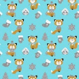 Dirigez le modèle sans couture avec la forêt tirée par la main d'arbres de Noël de griffonnage, chaussettes Renards dans une écha illustration de vecteur Dirigez le modèle sans couture avec la forêt tirée par la main d'arbres de Noël de griffonnage, chaussettes Renards dans une écha illustration de vecteur