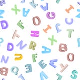 Dirigez le modèle sans couture de l'alphabet tiré par la main du ` s d'enfants lettres du griffonnage 3D Fond de police d'ABC pou illustration stock Dirigez le modèle sans couture de l'alphabet tiré par la main du ` s d'enfants lettres du griffonnage 3D Fond de police d'ABC pou illustration stock
