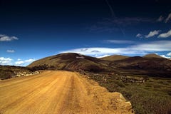 Dirt Rural Country Mountain Road In Colorado Royalty Free Stock Images