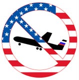 Dirty politics conceptual vector image. USA sanctions against Russia. US embassy blocks American visas for Russian pilots. Forbidd Royalty Free Stock Images Dirty politics conceptual vector image. USA sanctions against Russia. US embassy blocks American visas for Russian pilots. Forbidd Royalty Free Stock Images