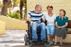 Disabled people community royalty free stock image Disabled people community royalty free stock image