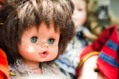 Discard old baby doll Stock Photography Discard old baby doll Stock Photography