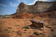 Discarded Refridgerator in the San Rafael Swell stock photo Discarded Refridgerator in the San Rafael Swell stock photo