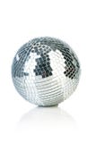 Disco Mirror Ball On White Background Royalty Free Stock Photos