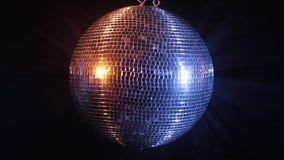 Disco Mirror Ball Reflect Blue and Red Light Stock Video - Video colorful, oldschool: 39864575