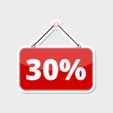 Disconto 30% ilustração royalty free Disconto 30% ilustração royalty free