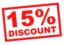 disconto de 15% ilustração do vetor disconto de 15% ilustração do vetor