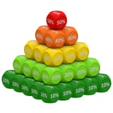 Discount Pyramid Concept 10 to 50. Pile of 3d discount cubes raging from 10 to 50 forming pyramid. Sale promotional concept3D render royalty free illustration Discount Pyramid Concept 10 to 50. Pile of 3d discount cubes raging from 10 to 50 forming pyramid. Sale promotional concept3D render royalty free illustration
