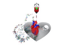 Disease, healthcare and medicine, cardiovascular risk royalty free illustration Disease, healthcare and medicine, cardiovascular risk royalty free illustration