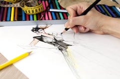 Disegno di modo immagini stock libere da diritti Disegno di modo immagini stock libere da diritti