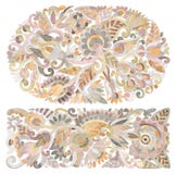 Disegno etnico del fiore dell'acquerello royalty illustrazione gratis Disegno etnico del fiore dell'acquerello royalty illustrazione gratis