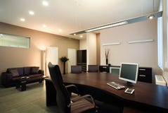 Disegno interno dell'ufficio elegante e di lusso. fotografia stock Disegno interno dell'ufficio elegante e di lusso. fotografia stock