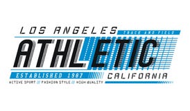 Diseño atlético de la tipografía de Los Angeles para las camisetas y otras aplicaciones Ilustrador de la imagen del vector stock de ilustración Diseño atlético de la tipografía de Los Angeles para las camisetas y otras aplicaciones Ilustrador de la imagen del vector stock de ilustración