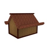 diseño 3D de casa medieval de la mini casa stock de ilustración diseño 3D de casa medieval de la mini casa stock de ilustración