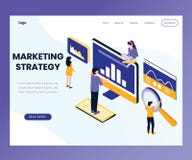 Diseño de estrategia de marketing donde la gente está trabajando concepto isométrico de las ilustraciones libre illustration Diseño de estrategia de marketing donde la gente está trabajando concepto isométrico de las ilustraciones libre illustration