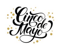 Diseño de letras de Cinco de Mayo que brilla Diseño de letras de Cinco de Mayo que brilla