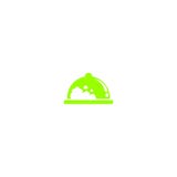 Diseño del logotipo de la comida verde libre illustration Diseño del logotipo de la comida verde libre illustration