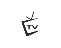 Diseño del logotipo de la TV ilustración del vector Diseño del logotipo de la TV ilustración del vector