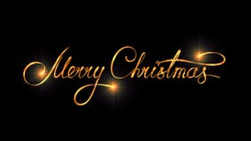 Diseño del texto del oro de Feliz Navidad en fondo negro del color ilustración del vector Diseño del texto del oro de Feliz Navidad en fondo negro del color ilustración del vector