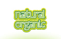 diseño orgánico natural de la tipografía del icono del logotipo del texto de la palabra stock de ilustración diseño orgánico natural de la tipografía del icono del logotipo del texto de la palabra stock de ilustración