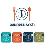 Diseño plano determinado del almuerzo y del icono Fotografía de archivo libre de regalías Diseño plano determinado del almuerzo y del icono Fotografía de archivo libre de regalías