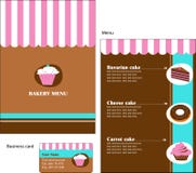 Diseños del modelo de menú de la panadería y del restaurante ilustración del vector Diseños del modelo de menú de la panadería y del restaurante ilustración del vector