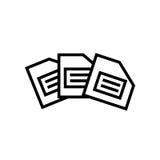 Diskette icon vector isolated on white background, Diskette sign stock illustration Diskette icon vector isolated on white background, Diskette sign stock illustration