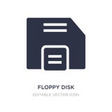 Diskettesicherungsknopfikone auf weißem Hintergrund Einfache Elementillustration von UI-Konzept vektor abbildung Diskettesicherungsknopfikone auf weißem Hintergrund Einfache Elementillustration von UI-Konzept vektor abbildung