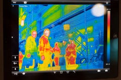 Display of infrared thermometer royalty free stock images Display of infrared thermometer royalty free stock images