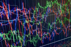 Display of Stock market quotes chart graph on m Abstract financial background trade colorful green, blue, red abstract. Data on li stock illustration Display of Stock market quotes chart graph on m Abstract financial background trade colorful green, blue, red abstract. Data on li stock illustration