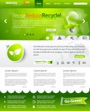 Disposición verde del modelo del Web de la ecología libre illustration Disposición verde del modelo del Web de la ecología libre illustration