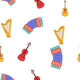 Dispositivo para o teste padrão da música, estilo dos desenhos animados ilustração do vetor Dispositivo para o teste padrão da música, estilo dos desenhos animados ilustração do vetor