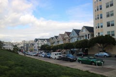 Distelfalter House in San Francisco stockbilder Distelfalter House in San Francisco stockbilder