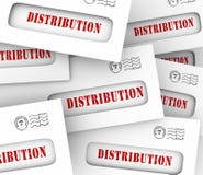 Distribution Word Envelopes Sending Sharing Money Circulation vector illustration Distribution Word Envelopes Sending Sharing Money Circulation vector illustration