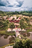 Distrito de Saiyok, província de Kanchanaburi, Tailândia em julho 9,2017: Vistas da torre da cidade de Mallika City, A 1905 d Cid foto de stock royalty free Distrito de Saiyok, província de Kanchanaburi, Tailândia em julho 9,2017: Vistas da torre da cidade de Mallika City, A 1905 d Cid foto de stock royalty free